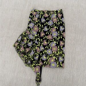 Floral Asymmetrical Skirt